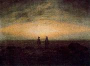 Two Men by the Sea Caspar David Friedrich